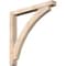 Ekena Millwork Thorton Block Smooth Bracket w/ Offset Brace, Douglas Fir, 5 1/2"W x 46"D x 46"H BKT0604X46X46THR05SDF - alternate 1